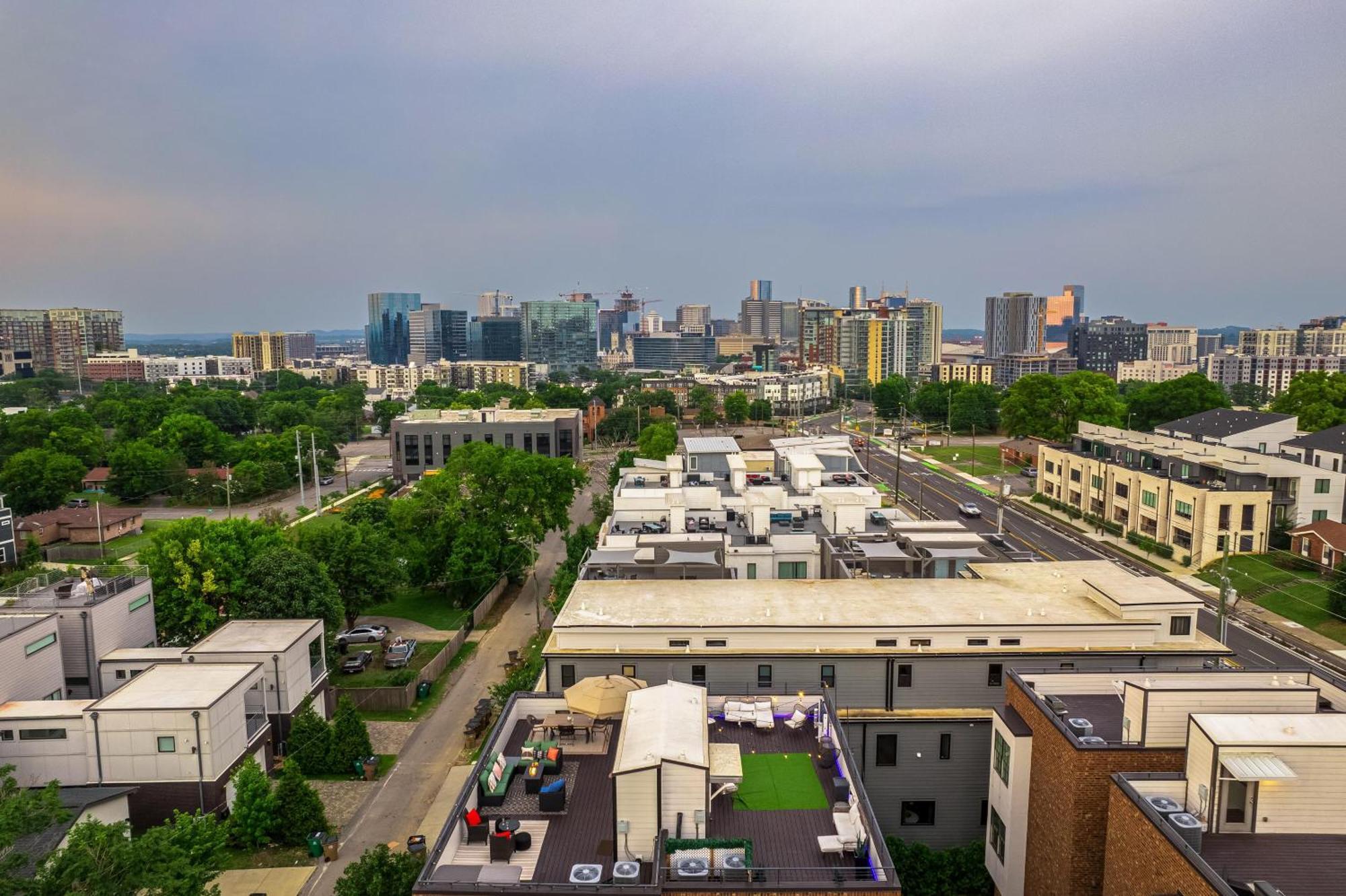 Melodic Skyline - Rooftop Views - 5 Mins To Broadway Villa Nashville Exterior photo